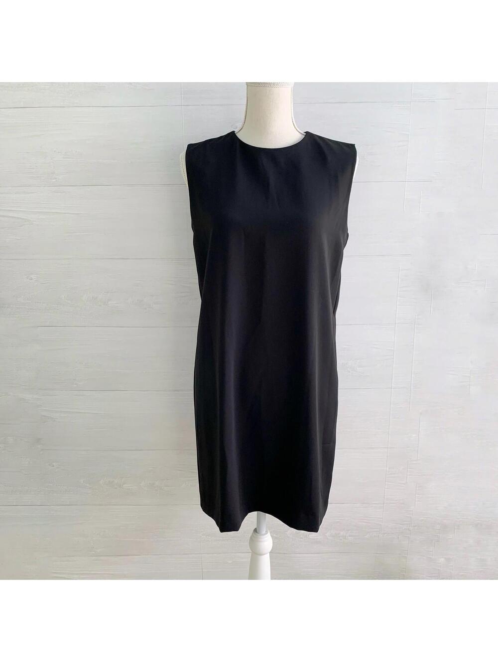 NWT MNG - Black sleeveless shift dress, sz 4